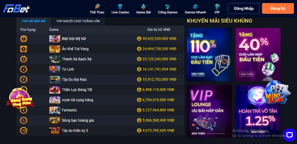 Game Bắn Cá Thần Long